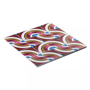 Gạch Khảm Đá Cẩm Thạch Hoa La Mã In Phun Cầu Vồng Khảm Hoa Văn Độc Đáo - Product Image 4