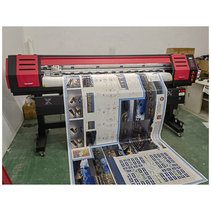 Goedkope prijs, hoge snelheid, 1,8m digitale vinylprinter, eco-solvent inkjetplotter, enkele/dubbele printkoppen, 1200 dpi resolutie, banner - Product Image 6