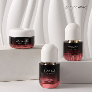 Material <span class=keywords><strong>de</strong></span> embalaje cosmético para el cuidado <span class=keywords><strong>de</strong></span> la piel personalizado, botella vacía <span class=keywords><strong>de</strong></span> vidrio degradado <span class=keywords><strong>de</strong></span> negro a rojo <span class=keywords><strong>vino</strong></span> para loción <span class=keywords><strong>de</strong></span> esencia, crema facial - Product Image 5