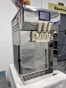Machine à glace molle de comptoir 40L/H à 3 saveurs avec pompe à air, machine à yogourt glacé GSE, machine à glace commerciale de comptoir - Product Image 5