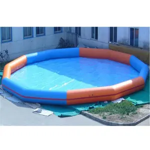 Glissière d'eau gonflable géante commerciale, géant piscine gonflable, piscine gonflable D2041-2