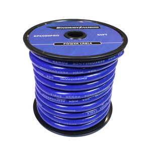 50ft 100% CCA tinh khiết Đồng phẳng 4704*0.12mm RCA OD 16mm âm thanh xe hơi Loa cáp điện Matt <span class=keywords><strong>PVC</strong></span> dây trong suốt - Product Image 1