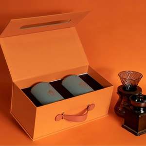 Caja de Regalo Rectangular Portátil de Cartón Gris con Doble Puerta, Personalizable con Logotipo, para Libros, Velas, con Cierre Magnético - Product Image 3