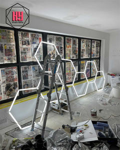 六角形LED照明車の詳細ガレージワークショップ小売照明ハニカム六角ディテールライト - Product Image 2