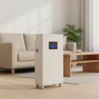 Système de stockage d'énergie domestique tout-en-un, hybride, connecté au réseau, empilable, 48V LiFePO4, BMS, onduleur, DC UPS, IP65, 10-20KWh