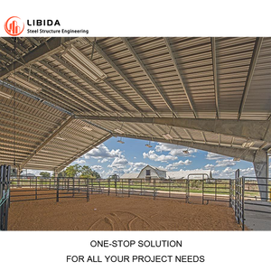 Custom caldo zincato magazzino cavallo Arena kit/prefabbricato in acciaio equitazione Arena/scuderie per la vendita - Product Image 3