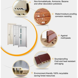 <span class=keywords><strong>Puerta</strong></span> Interior de <span class=keywords><strong>PVC</strong></span> Impermeable Personalizable con <span class=keywords><strong>Precio</strong></span> Económico, Puertas de <span class=keywords><strong>PVC</strong></span> WPC para Dormitorios de Casas - Product Image 4