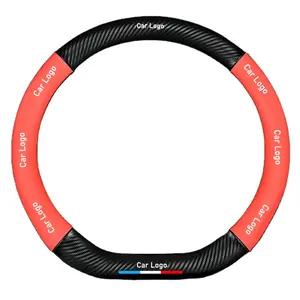 Housse de volant en cuir carbone avec logo 3D pour MG Morris Garage TF <span class=keywords><strong>ZR</strong></span> ZS GS GT MG3 MG5 MG7 - Product Image 1