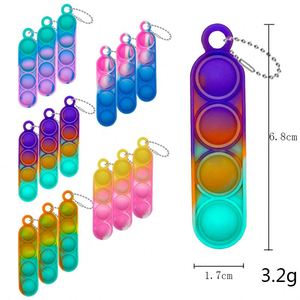 Custom Toy-<b>Mini</b> Keychain Fidget Toys, <b>Backpack</b> Charms Bubble Pressing Stress - Relief Finger Toys - Product Image 3