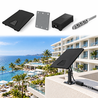 Kit d'installation Starlink avec étui de protection, support à ventouse, sangle coupe-vent, organisateur de câbles pour la maison, le camping-car, le camping et les voyages