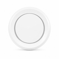 Diffuseur d'air de plafond rond en aluminium à 4 voies, grille d'admission HVAC, registre optionnel pour systèmes de climatisation