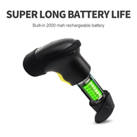 GTCODESTAR 1D CCD escáner de código de barras 2,4G lector de código de barras inalámbrico CCD USB pistola de escaneo de código de barras para escaneo de supermercado