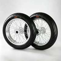 Ensemble de roues Supermoto Sumos de 17 pouces, noir et chrome, pour Surron LBX, pour Surron Light Bee X Supermotos, assemblage complet