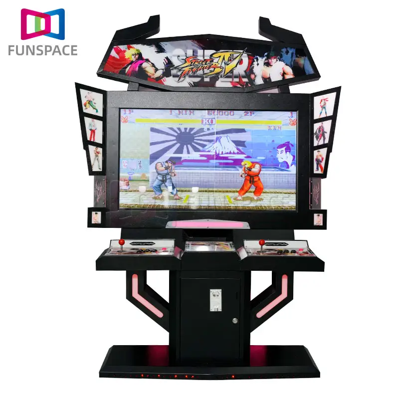 Factory Price High Quality 55" LCD 3D Large Arcade Fighting Game Machine With Classic Games