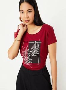 Camiseta Gris de Mujer, Manga Corta, Cuello Redondo, Estilo Casual, Tela Suave, Corte Regular, Prenda Básica para Uso Diario, Ropa de Moda, Color Personalizado - Product Image 3