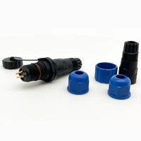Boîtier en laiton IP68, câble sans soudure, étanche, trou de 4-8 mm, adaptateur rapide pour câble, prise industrielle pour l'aviation, 5A