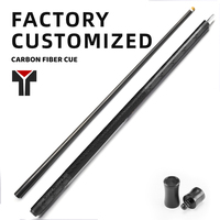 TAVON Vente en gros de queues de billard radiales personnalisées de haute qualité, 100% fibre de carbone, texture 3K, enveloppe en cuir véritable, pour snooker professionnel