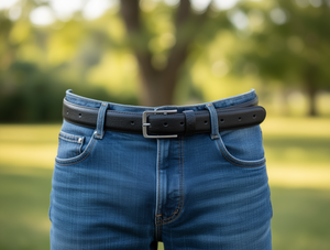 Cintura da Uomo 3,5 cm con Fibbia in Lega e Chiusura a Perno, Cinture Casual in Metallo - Product Image 2