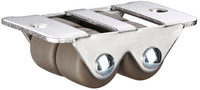 Roulettes directionnelles miniatures à double rangée de 0,5 pouce, roulettes pour tiroirs, mini-roues linéaires, roulettes directionnelles à deux trous de 13 mm pour armoire à chaussures