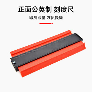 <b>Contour</b> <b>Gauge</b> 10 Inch ABS Plastic Woodworking Molding <b>Tool</b> Profile Measuring Device - Product Image 4