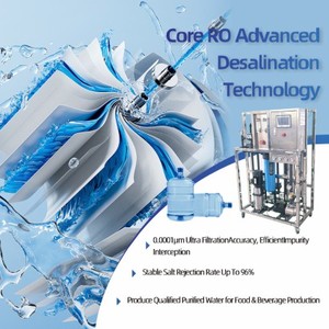 Équipement de purification d'eau industrielle 500L/H, système de filtration par membrane UF, installation d'osmose inverse pour l'eau potable en usine - Product Image 3