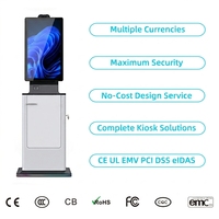 Kiosco de Autoservicio Inteligente Automático de 27 y 32 Pulgadas para Hotel, con Pago en Efectivo, Dispensador de Tarjetas, Escáner de Pasaportes, Impresora A4 y SDK
