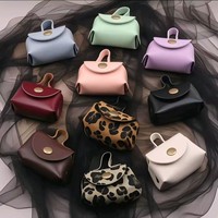 Élégant mini porte-monnaie en cuir PU avec porte-clés, chic petit portefeuille pour monnaie, pendentif sac, étanche, support de billets, décoration