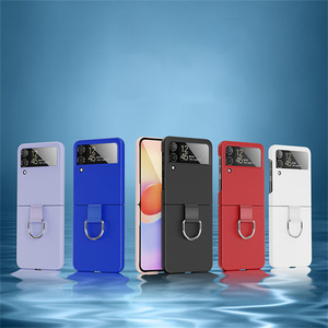 Funda De Teléfono Celular Para Galaxy Z <span class=keywords><strong>Flip</strong></span> <span class=keywords><strong>4</strong></span> <span class=keywords><strong>Carcasa</strong></span> Simple y Plegable De PC Con Anillo Para <span class=keywords><strong>Samsung</strong></span> Z <span class=keywords><strong>Flip</strong></span> 3 - Product Image 5