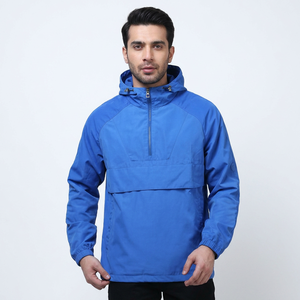 100% Nylon <b>Lightweight</b> Hooded Windbreaker <b>Jacket</b> Casual <b>Summer</b> Windproof <b>Jacket</b> with Zipper Closure Waterproof Fabric Technology - Product Image 1