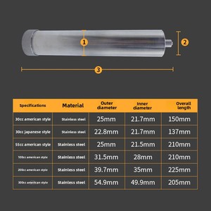 Seringues de distribution en acier inoxydable de style américain 5/30/55/100/200/300/500CC, barils de colle chauffée résistants aux hautes températures - Product Image 2