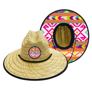Sombrero <span class=keywords><strong>de</strong></span> surf <span class=keywords><strong>de</strong></span> paja <span class=keywords><strong>de</strong></span> hierba, estera <span class=keywords><strong>de</strong></span> playa <span class=keywords><strong>de</strong></span> verano <span class=keywords><strong>de</strong></span> ala ancha <span class=keywords><strong>de</strong></span> calidad personalizada, sombreros <span class=keywords><strong>NFL</strong></span> personalizados al por mayor - Product Image 2