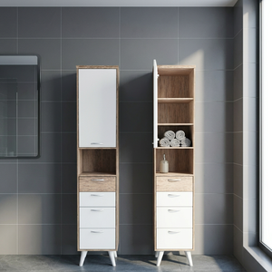 Mueble de Cocina de Panel de Madera Furnizone OEM, Mueble de Almacenamiento para Sala de Estar, Cajones, Diseño Moderno, Fácil Instalación, MDF - Product Image 2