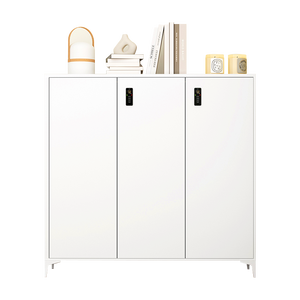 Armoire à chaussures d'entrée de salon avec grand espace de rangement Rangement de meubles de maison Étagère à chaussures en métal - Product Image 6