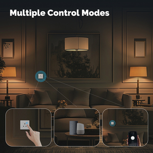Interrupteur intelligent Moes Star Ring Tuya ZigBee Mesh à bouton-poussoir pour éclairage 1/2/3 voies/20A, <span class=keywords><strong>chauffe</strong></span>-<span class=keywords><strong>eau</strong></span>, rideaux, variateur de lumière, <span class=keywords><strong>prise</strong></span> EU/UK - Product Image 6