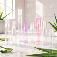 Botol Lotion plastik Mini kemasan botol tanpa udara kosmetik semprot 5mL 10mL 12mL 15mL Serum Krim Mata sampel botol tekan pompa