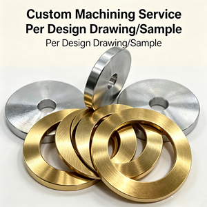 Custom Professional Precision Aluminum Spacer CNC Machining Parts Industrial Aluminum Round Flat <b>Washer</b> for Equipment Assembly - Product Image 1