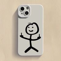 Dessin animé Matchman Téléphone étui pour iphone 11 12 13 14 15 Pro Max XR XS X 7 8 Plus SE 2020 Antichoc Mat Souple TPU Silicone Couverture