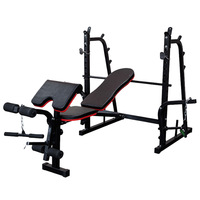 Banc de musculation en acier robuste avec coussin rembourré antidérapant haute densité, portable et écologique