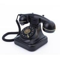 Téléphones sans fil rétro antiques, téléphone rotatif pour mariage avec fonction de confession audio et d'enregistrement de vos pensées