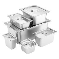 Conteneur alimentaire Gastronorm en acier inoxydable toutes tailles pour usage commercial UE/US