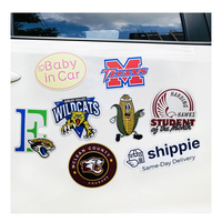 Autocollant magnétique réutilisable découpé sur mesure pour logo de voiture, panneau magnétique pour porte de voiture, feuille d'autocollants magnétiques, décalcomanie, affichage de marque, autocollant magnétique publicitaire pour voiture
