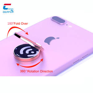 Impression personnalisée en gros d'anneaux de téléphone en époxy haut de gamme, supports de téléphone NFC, supports d'anneaux NFC en métal - Product Image 6