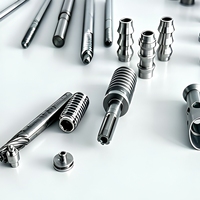 Pièces d'axe de précision usinées CNC suisses sur mesure, micro-goupilles en acier inoxydable, laiton, aluminium, service d'usinage complexe sur tour