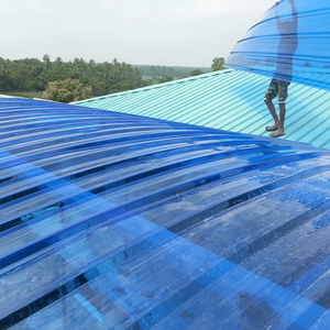 DIY <strong>Plastic</strong> Roof Covering Greenhouse Polycarbonate <strong>Roofing</strong> Transparent Corrugated Sheet - Product Image 5