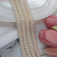 Ensemble de bijoux en perles d'eau douce naturelles de couleur blanche en forme de chenille, style tendance, ou bijoux faits à la main, vente en gros en vrac pour le bricolage