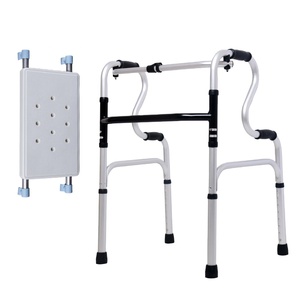 Equipo de rehabilitación médica <span class=keywords><strong>Asiento</strong></span> de cuero de aleación de aluminio Muleta ortopédica plegable Ayuda para caminar de pie para personas mayores discapacitadas - Product Image 1