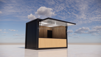 Conteneur Commercial Pop-Up 10 pieds 20 pieds pour Café, Bar, Restaurant Rapide, Kiosque de Magasin de Proximité – Boutiques Préfabriquées Modulaires