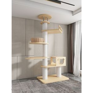 <span class=keywords><strong>Árbol</strong></span> para Gatos Moderno <span class=keywords><strong>de</strong></span> Madera Maciza Ecológica <span class=keywords><strong>de</strong></span> 5 Niveles, 60 cm <span class=keywords><strong>de</strong></span> Altura, Montaje sin Perforaciones, Estructura para Escalar para Gatos en Sala <span class=keywords><strong>de</strong></span> Estar, DEM/DOM Disponible - Product Image 6