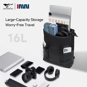 Mochilas de Cuero PU para <span class=keywords><strong>Hombre</strong></span>, <span class=keywords><strong>Trabajo</strong></span>, Negocios, Viajes, Mochila de Cuero - Product Image 2