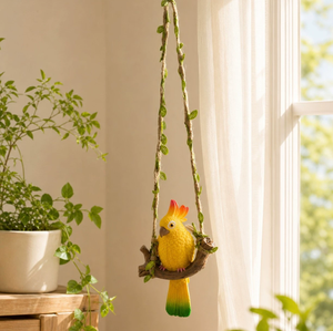 Ornement suspendu réaliste et coloré en forme d'oiseau, style tropical, décoration murale pour la maison, le balcon et le jardin - Product Image 5